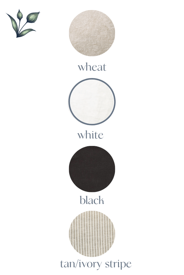 color swatches linen shorts