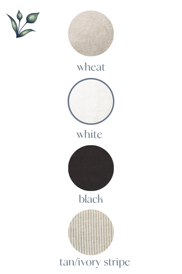 color swatches linen shorts