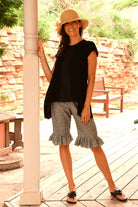 charcoal linen and cotton bloomers