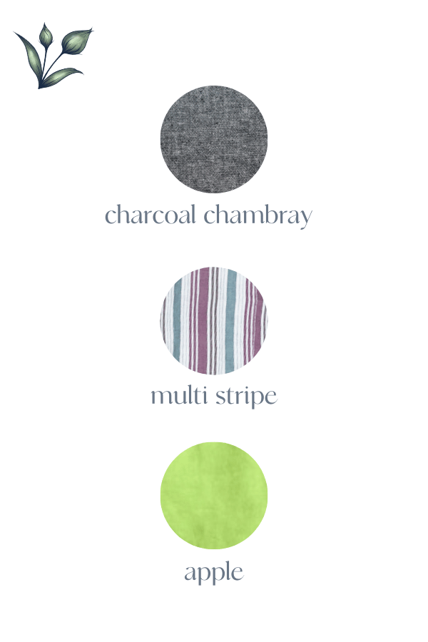 color swatches linen button front tunic