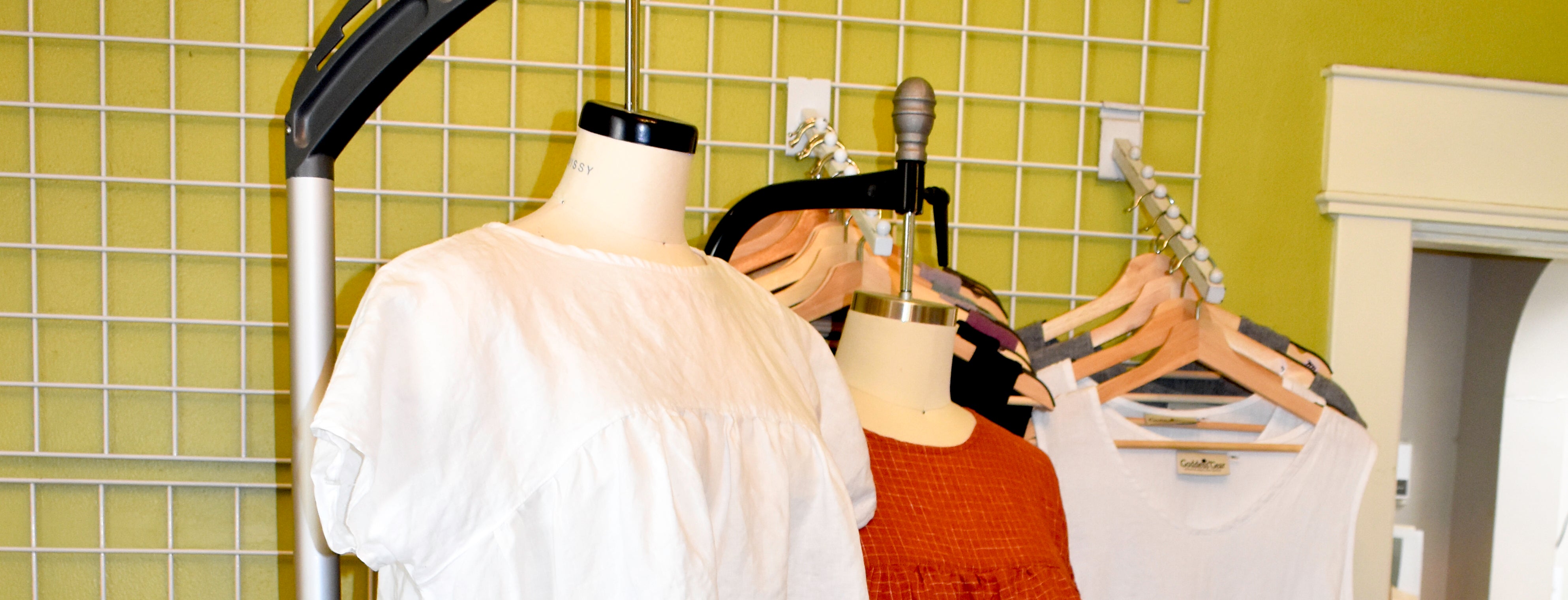 garments in the studio