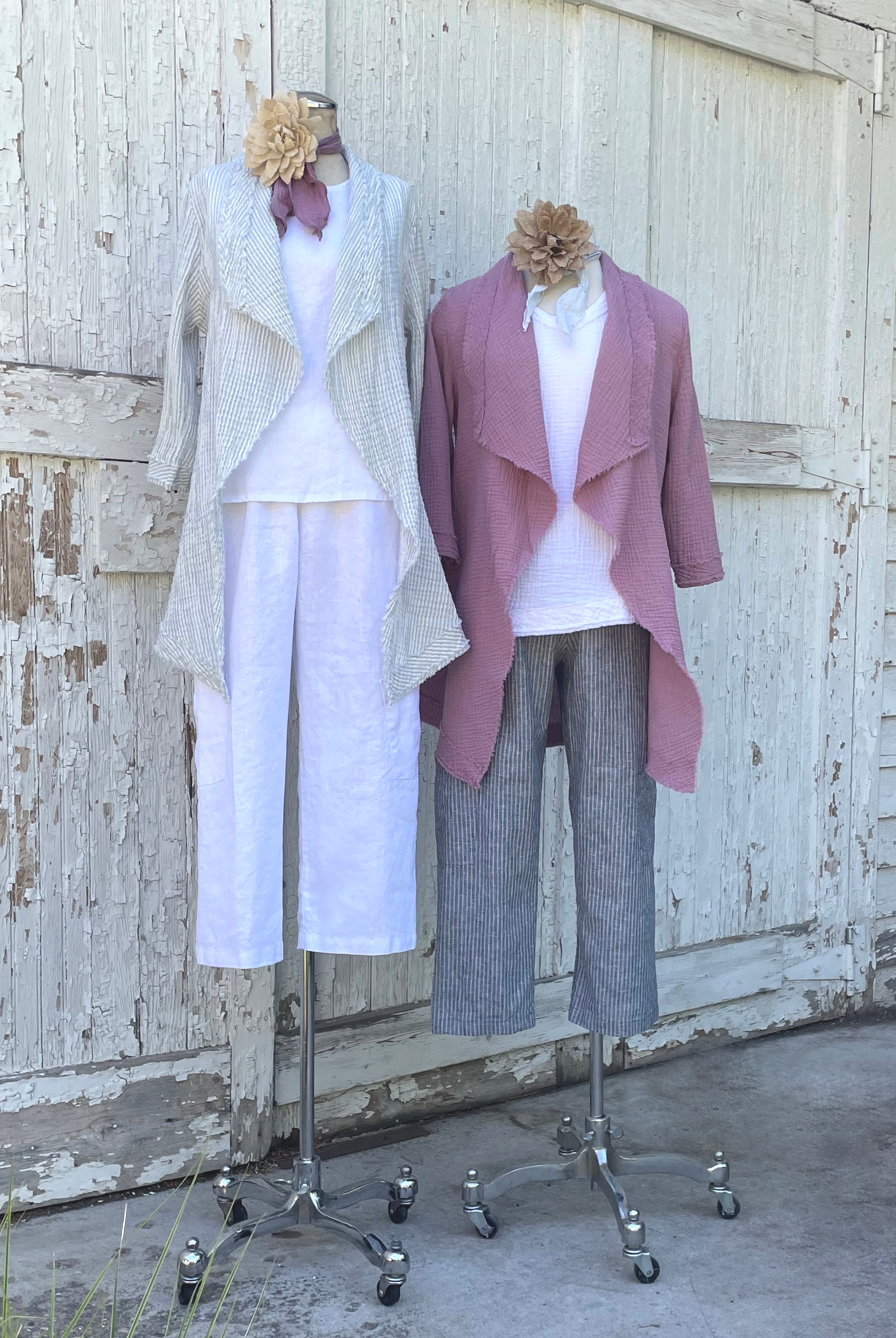 organic cotton gauze jackets