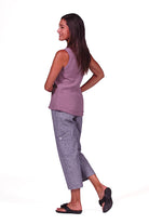 gauze tank top in lavender