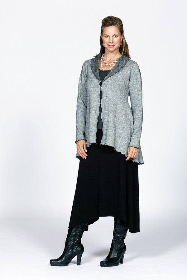 bamboo knit skirt in black