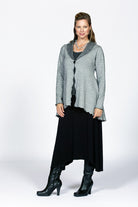 bamboo knit skirt in black