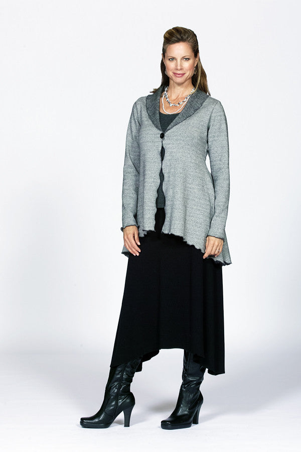 bamboo knit skirt in black