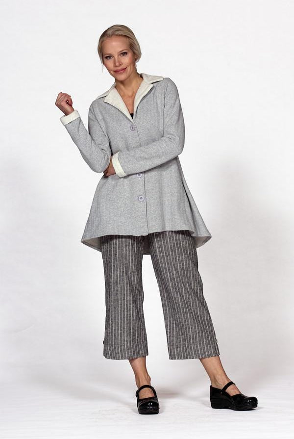 herringbone jacket in iron