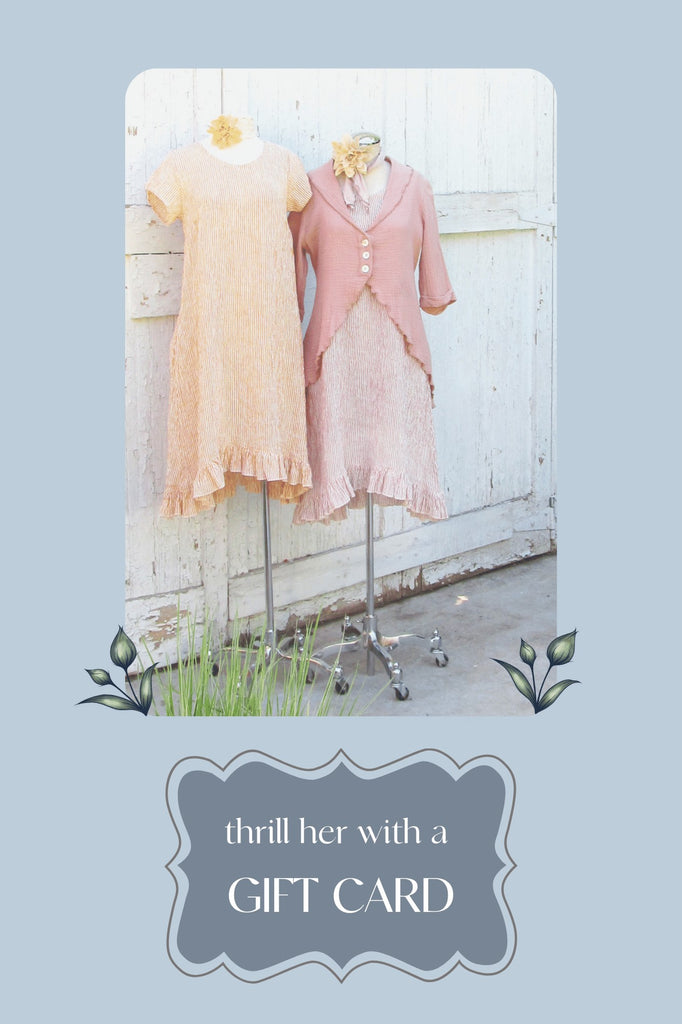 gift card for linen dresses