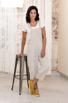 womens linen overalls