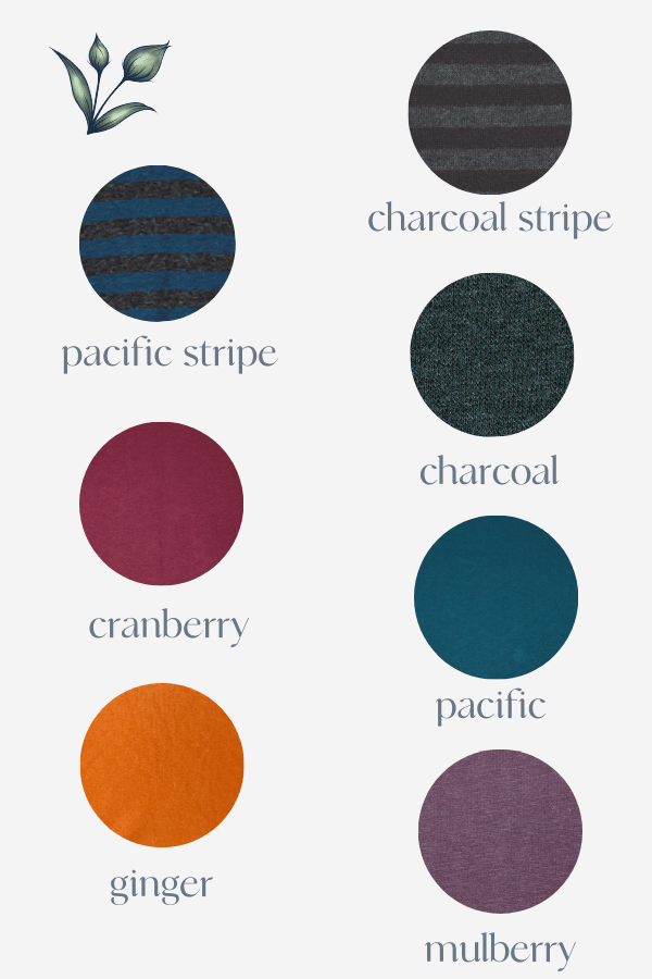 bamboo tunic color swatches