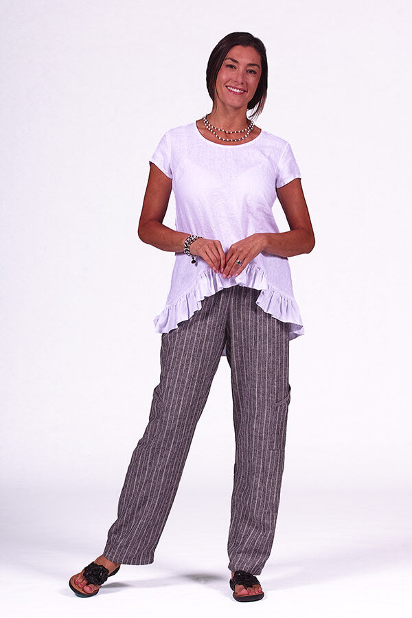 pinstripe hemp pant