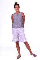 womens linen bloomers shorts in white