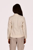 back view twill organic cotton jacket