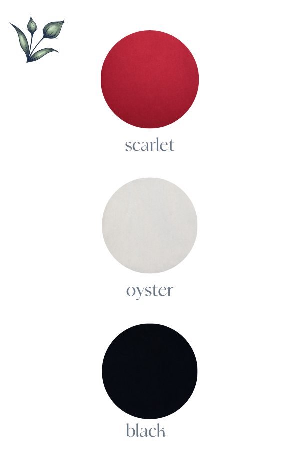 organic cotton pants color swatches