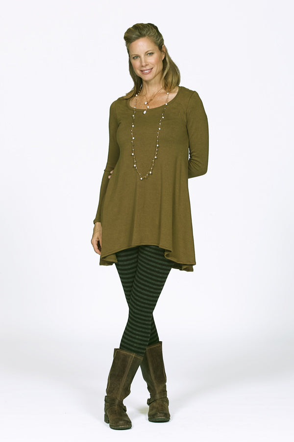 bamboo tunic in olive