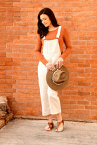 natural linen overalls