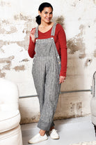 pinstripe overalls